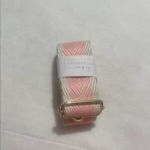 Pink and Cream purse strap